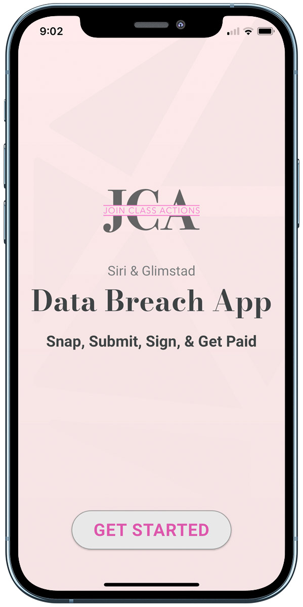 image of iphone screen with join class action app