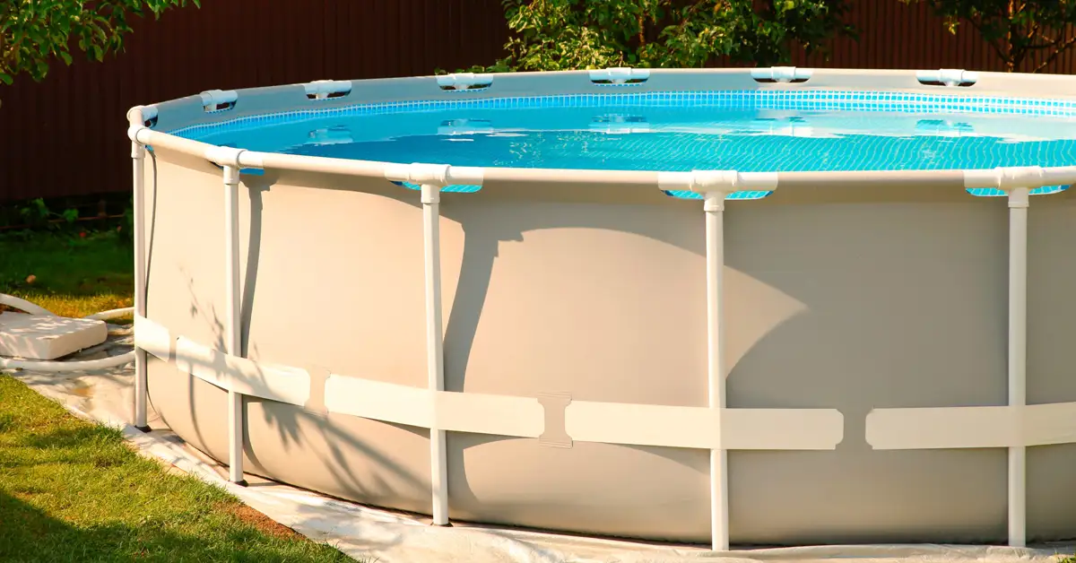 image of an above-ground pool