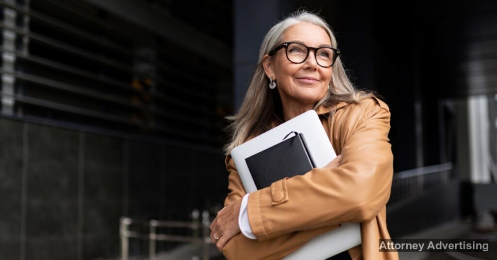 image of a woman holding books